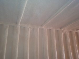 container spray foam insulation